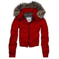 dames abercrombie fitch donsjassen fur hooded moose logo rood Winkel Almere Stad rhr93589